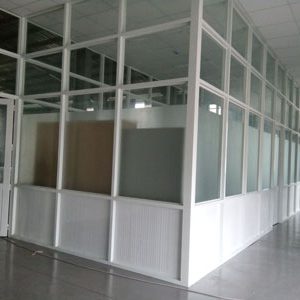 Vách ngăn nhôm kính - 003
