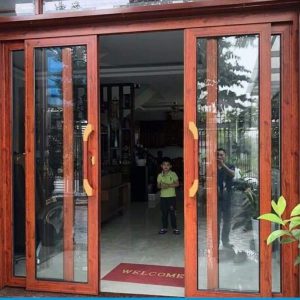 Mẫu cửa trượt quay nhôm Zongkai - 002