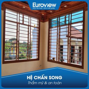 Cửa sổ hệ chấn song nhôm Eurovew